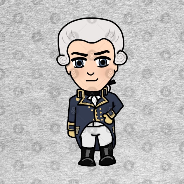 Chibi Marquis de la Fayette (Small Design) by Aeriskate